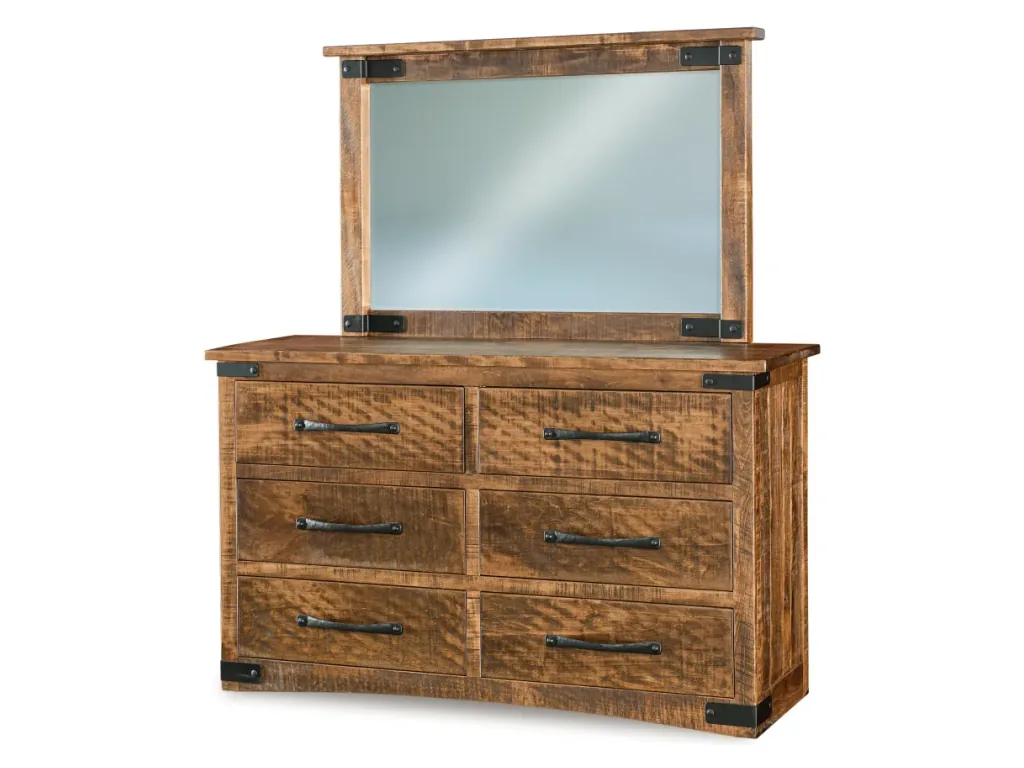 Orewood 6 Drawer Dresser Mirror