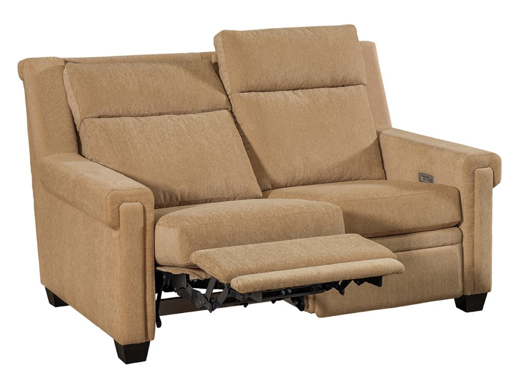 Amish Furniture of NE Remington Power Loveseat Recliner With Tilt Headrest, alternate view