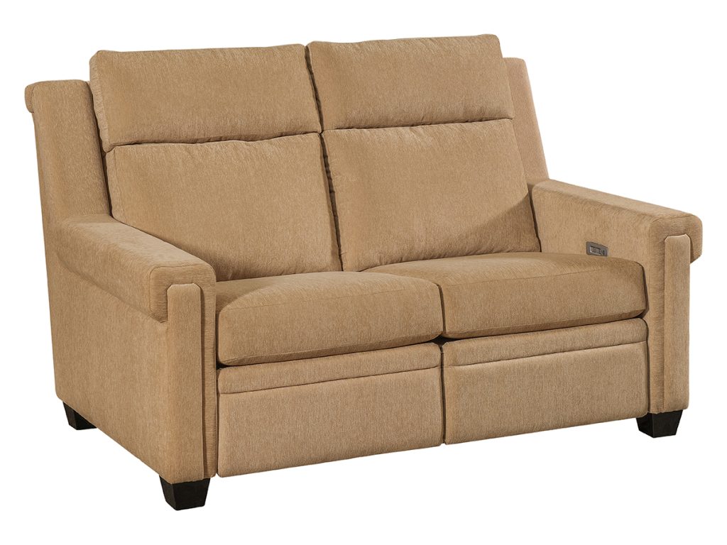 Amish Furniture of NE Remington Power Loveseat Recliner With Tilt Headrest