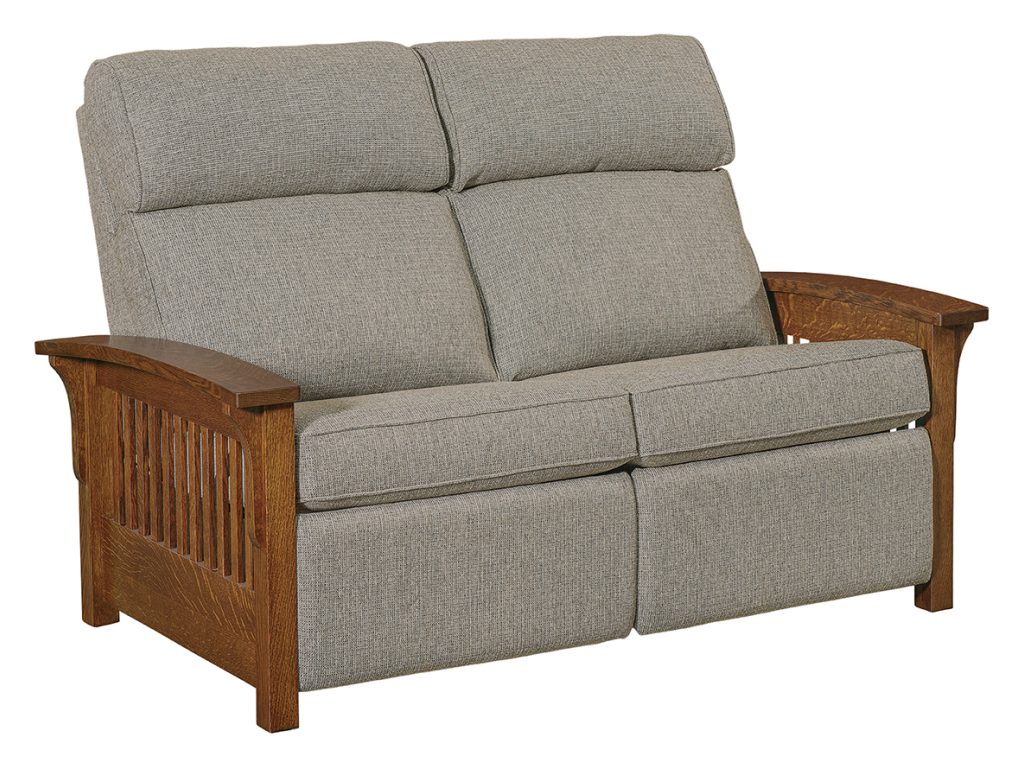 Amish Furniture of NE Stockton Wall Hugger Loveseat Recliner