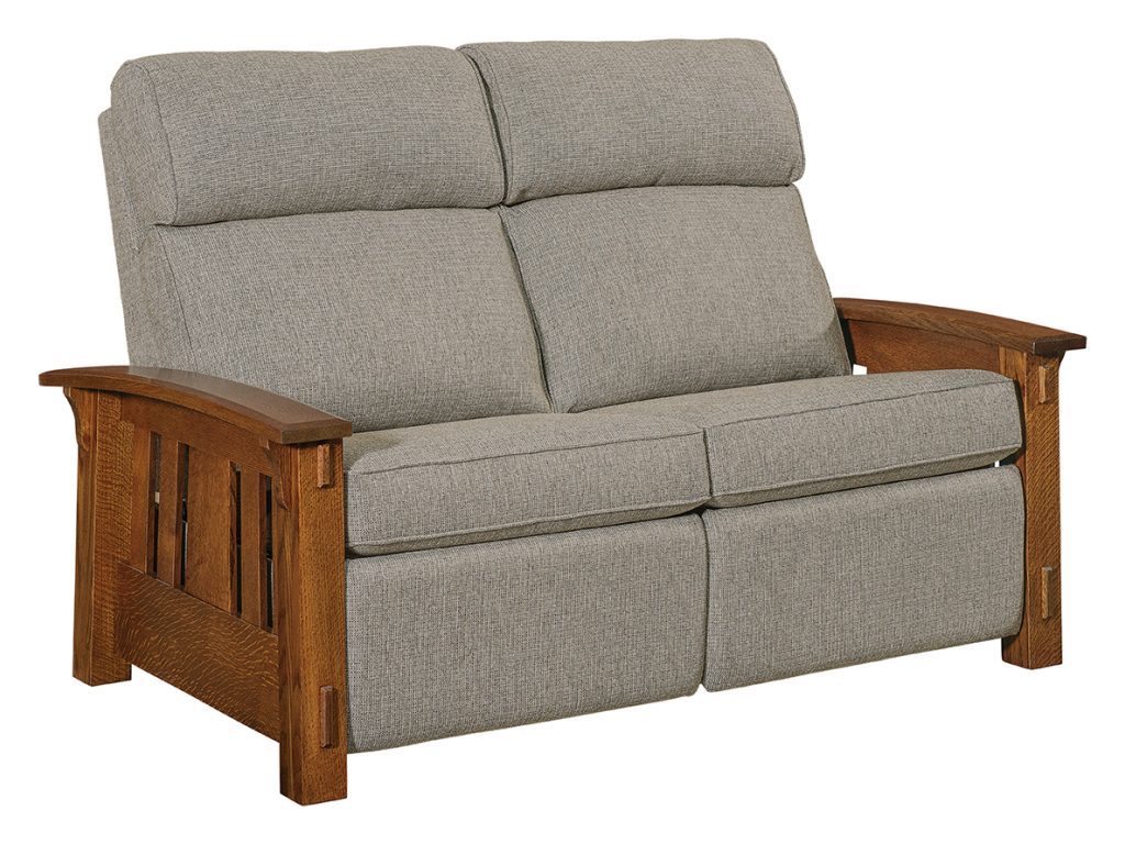 Amish Furniture of NE McCoy Stockton Wall Hugger Loveseat Recliner