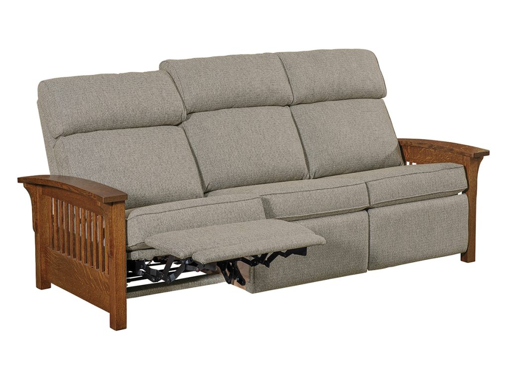 Stockton Wall Hugger Sofa Recliner Reclining Sofa, alternate view