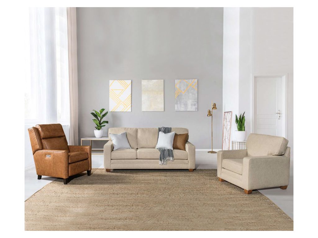 Ellington Loveseat – Track Arm, alternate view