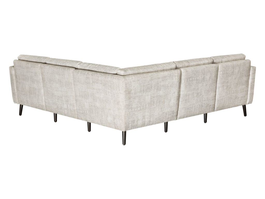 Serene 5 Seat Sectional Tear Drop Arm Modular Sectional, alternate view