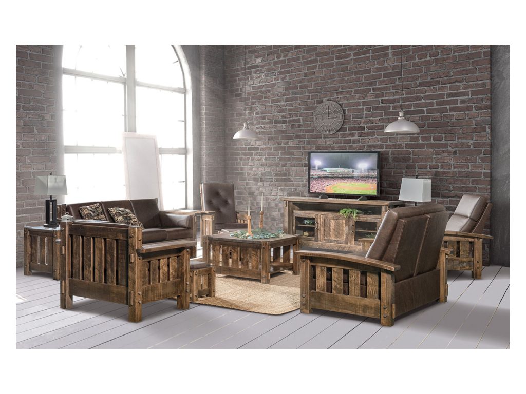 Amish Furniture of NE Houston Footstool, alternate view
