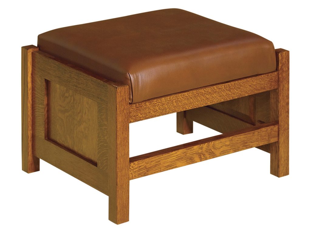 Amish Furniture of NE Cubic Panel Footstool