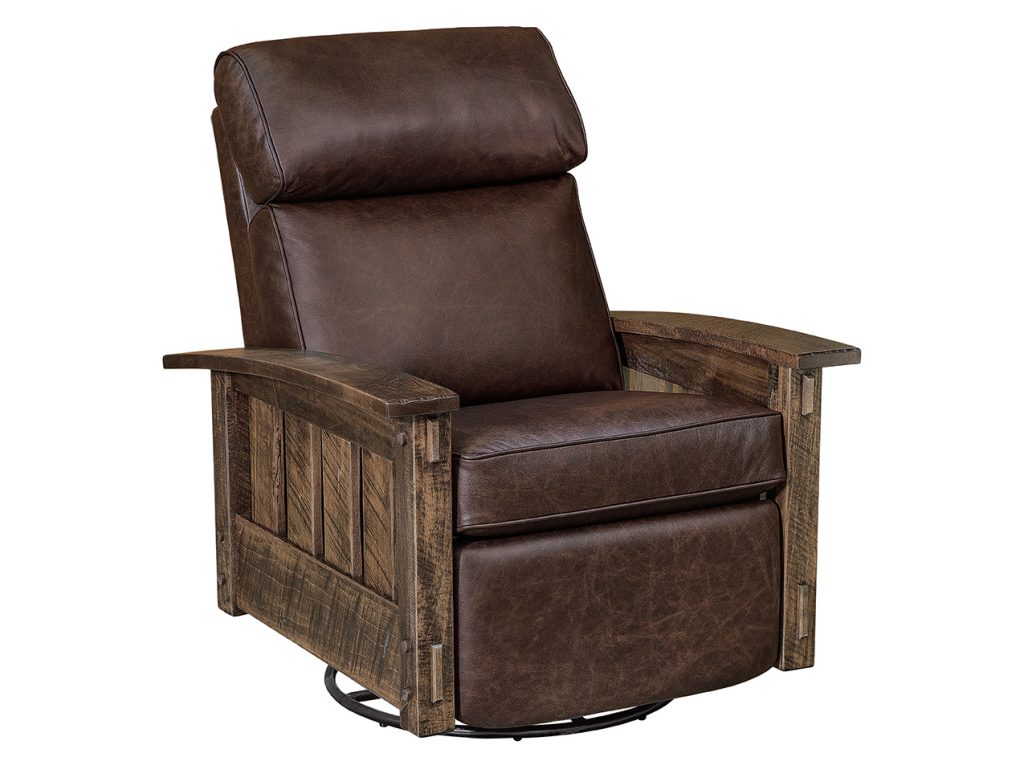 Amish Furniture of NE Houston Stockton Swivel Rocker Recliner Swivels & Glider