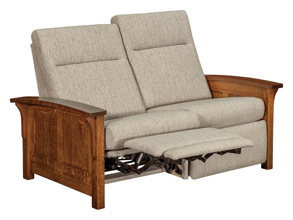 Amish Furniture of NE Skyline Panel Wall Hugger Loveseat Recliner, alternate view