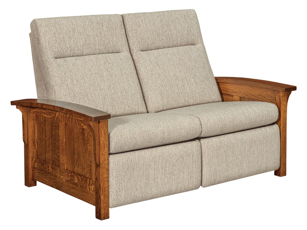 Amish Furniture of NE Skyline Panel Wall Hugger Loveseat Recliner