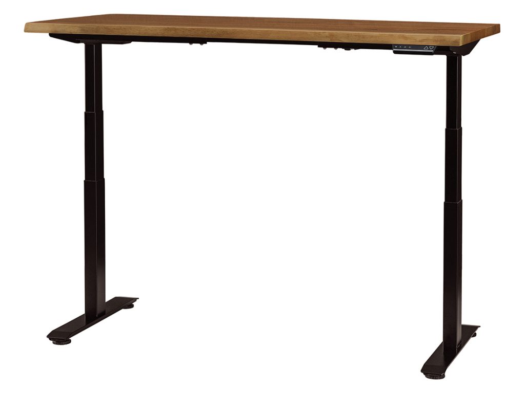 Adjustable Height Desk Live Edge