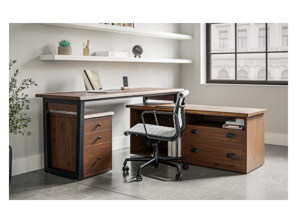 Amish Furniture of NE Adona Open Desk, alternate view