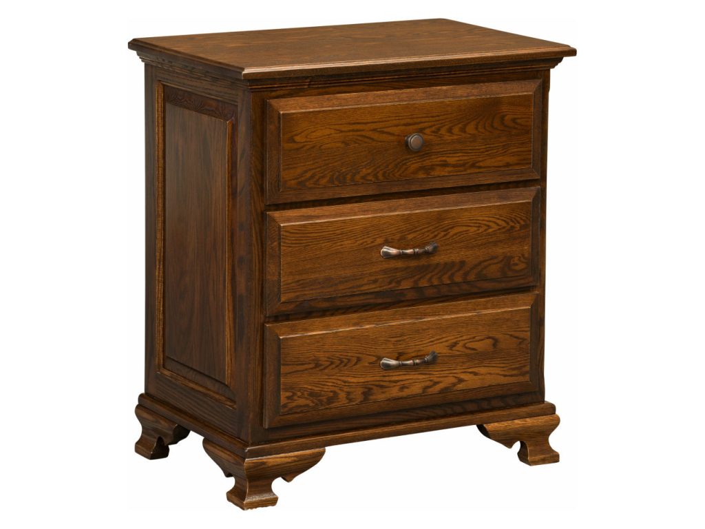 Amish Furniture of NE Americana 3 Drawer Nightstand