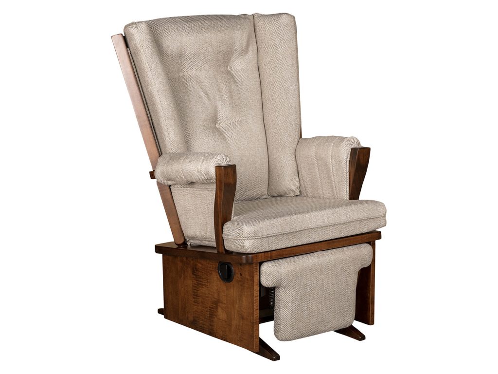 Amish Furniture of NE Arcadia Regular Glider and Ottoman Glider, alternate view