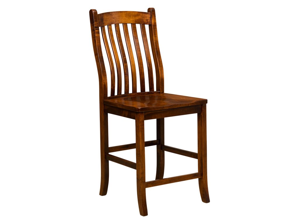 Amish Furniture of NE Arts & Crafts 24″ Stationary Barstool