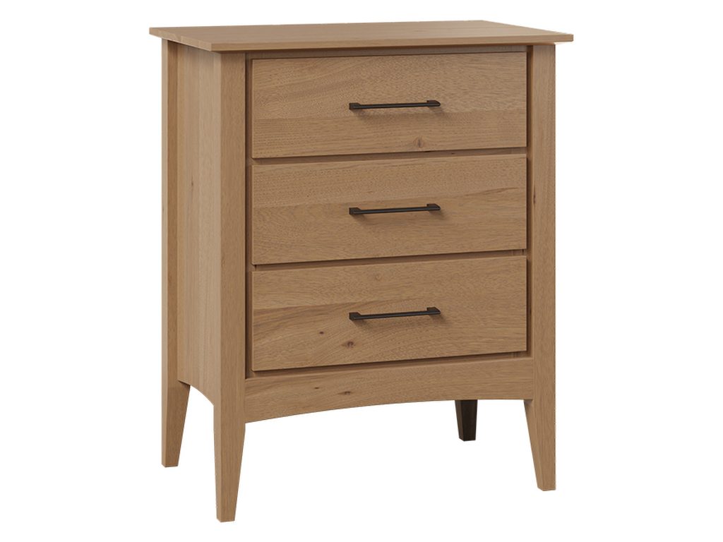 Amish Furniture of NE Atlantic 3 Drawer Nightstand