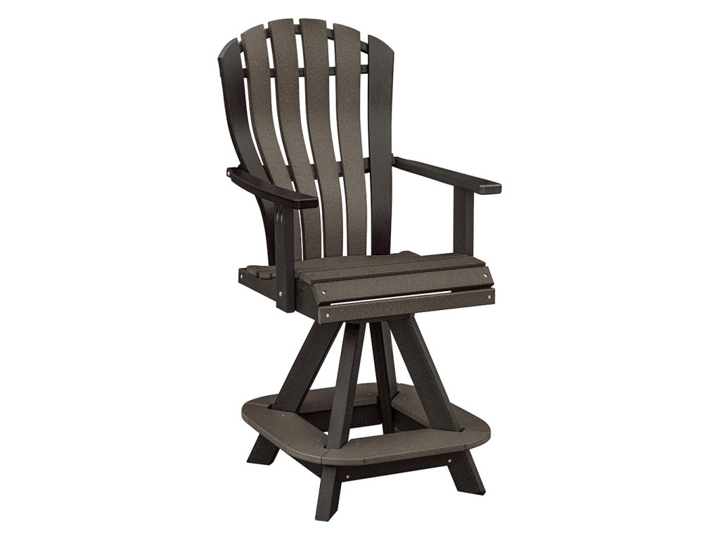 Amish Furniture of NE Bentback Swivel Chair Counter Height Table