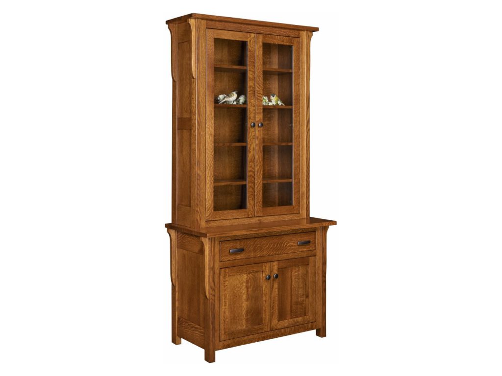 Boston 1 Drawer Credenza With Bookcase Topper Credenza Accessory