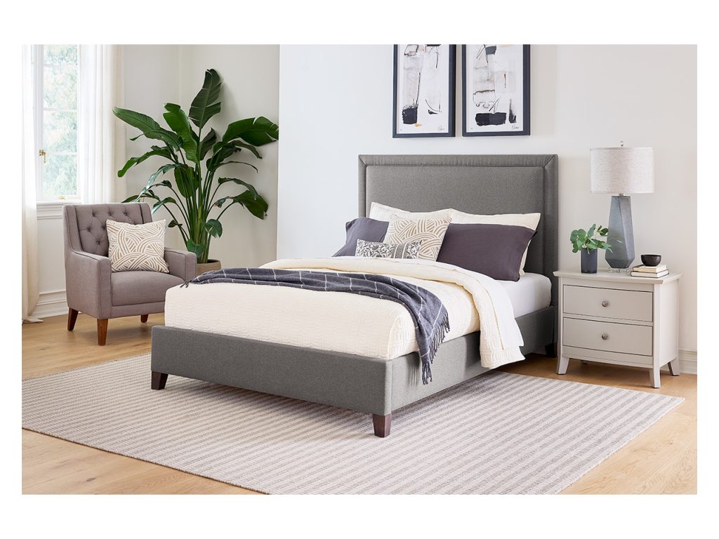 Amish Furniture of NE Bellini Fabric Bed Upholstered Bed, alternate view