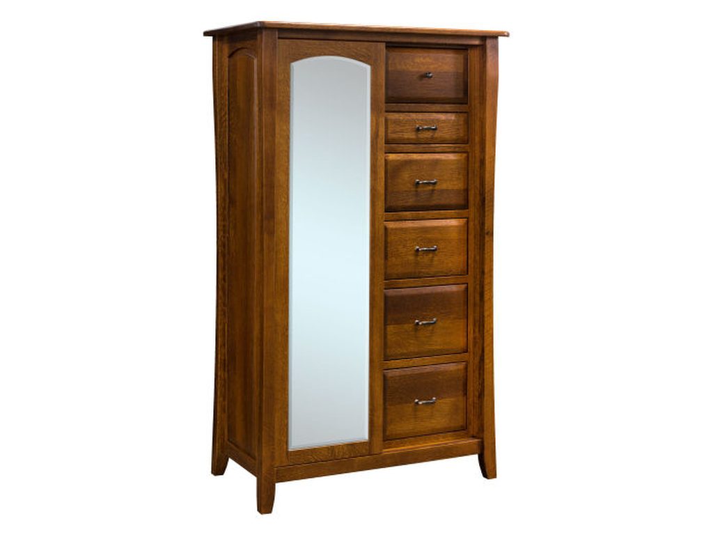 Amish Furniture of NE Berkley Sliding Door Armoire