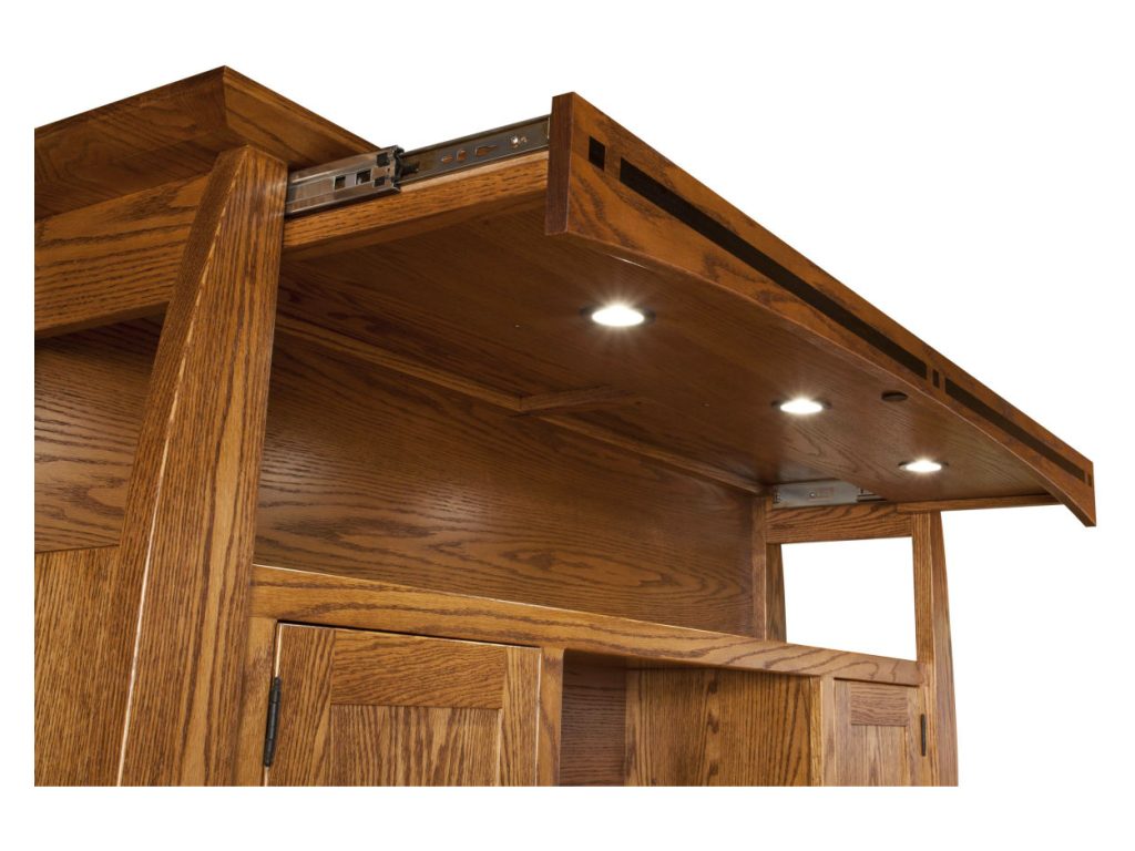 Amish Furniture of NE Boulder Creek Desk and Hutch Desk, alternate view