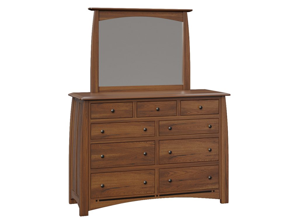 Boulder Creek 9 Drawer Dresser – 44¼”H Mirror Dresser Mirror