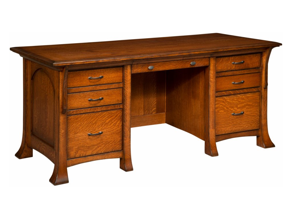 Breckenridge Wall Desk w/unfinished back Executive Desk