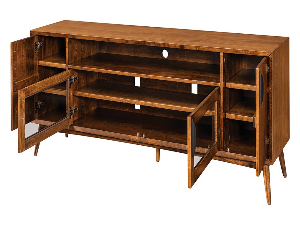 Amish Furniture of NE Century Sound Bar TV Cabinet, alternate view