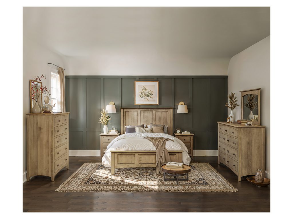 Amish Furniture of NE Macy Nightstand Bedside Table, alternate view