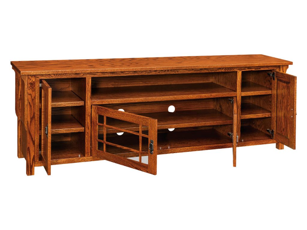 Amish Furniture of NE Landmark Sound Bar TV Cabinet, alternate view