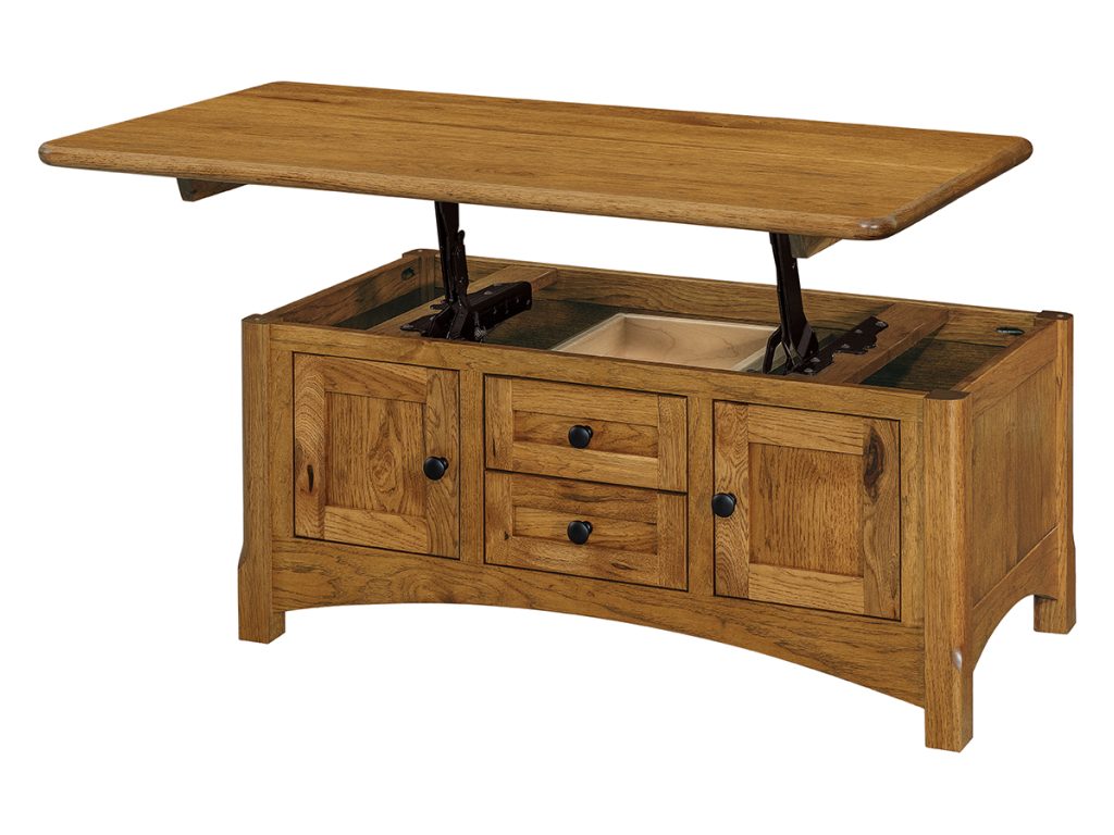 Amish Furniture of NE Vienna Lift Top Coffee Table Table Top