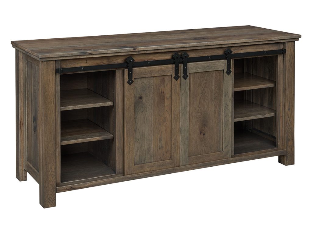 Amish Furniture of NE Calloway Fireplace Entertainment Center – 68″W, alternate view