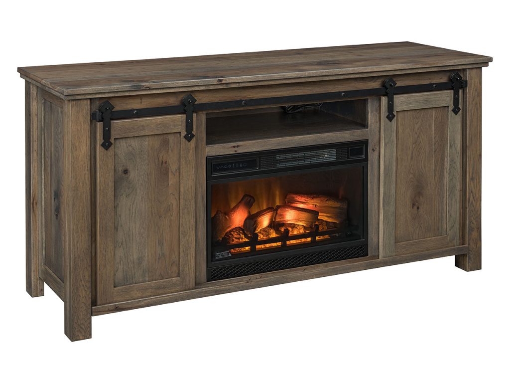 Amish Furniture of NE Calloway Fireplace Entertainment Center – 68″W