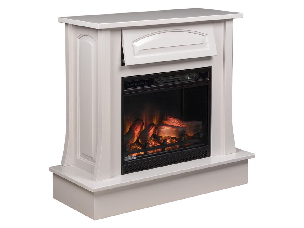 Amish Furniture of NE Conrad Fireplace, alternate view