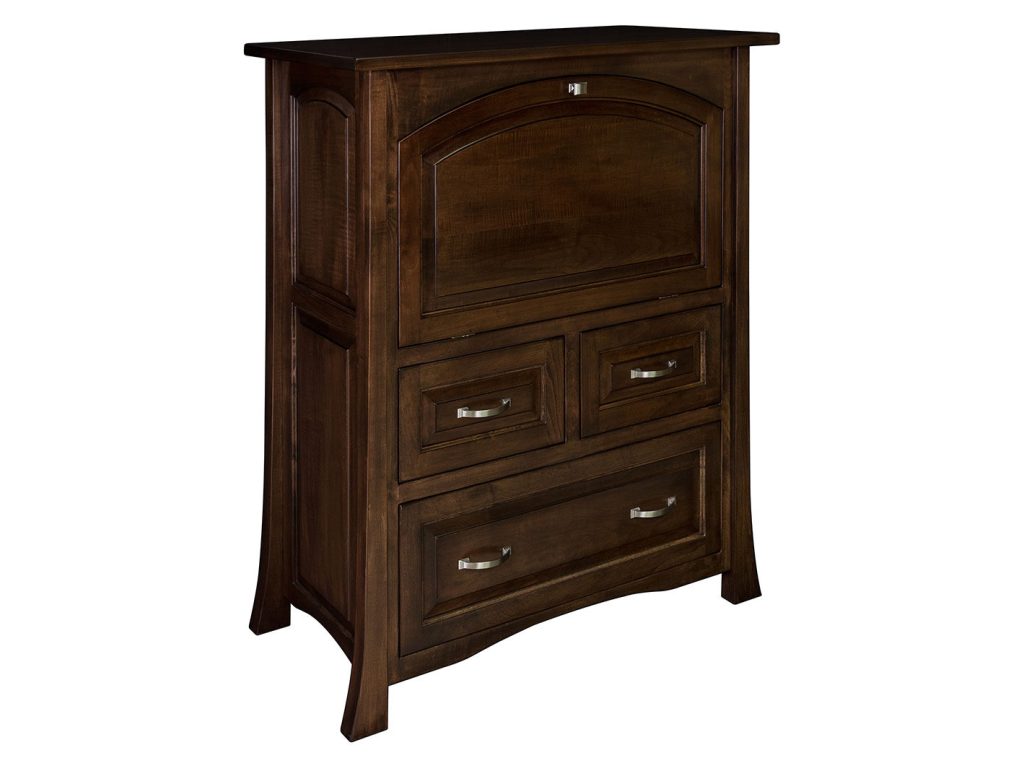 Amish Furniture of NE Conrad Secretary Desk, alternate view