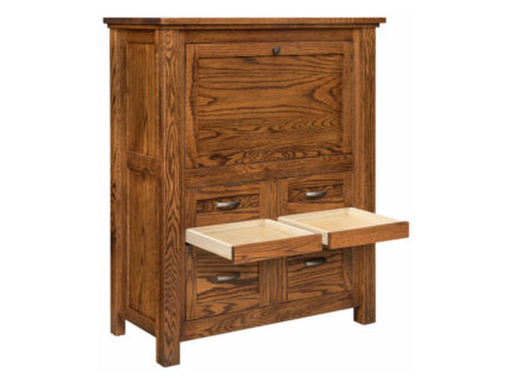 Amish Furniture of NE Calloway Secretary Desk – 46″W, alternate view