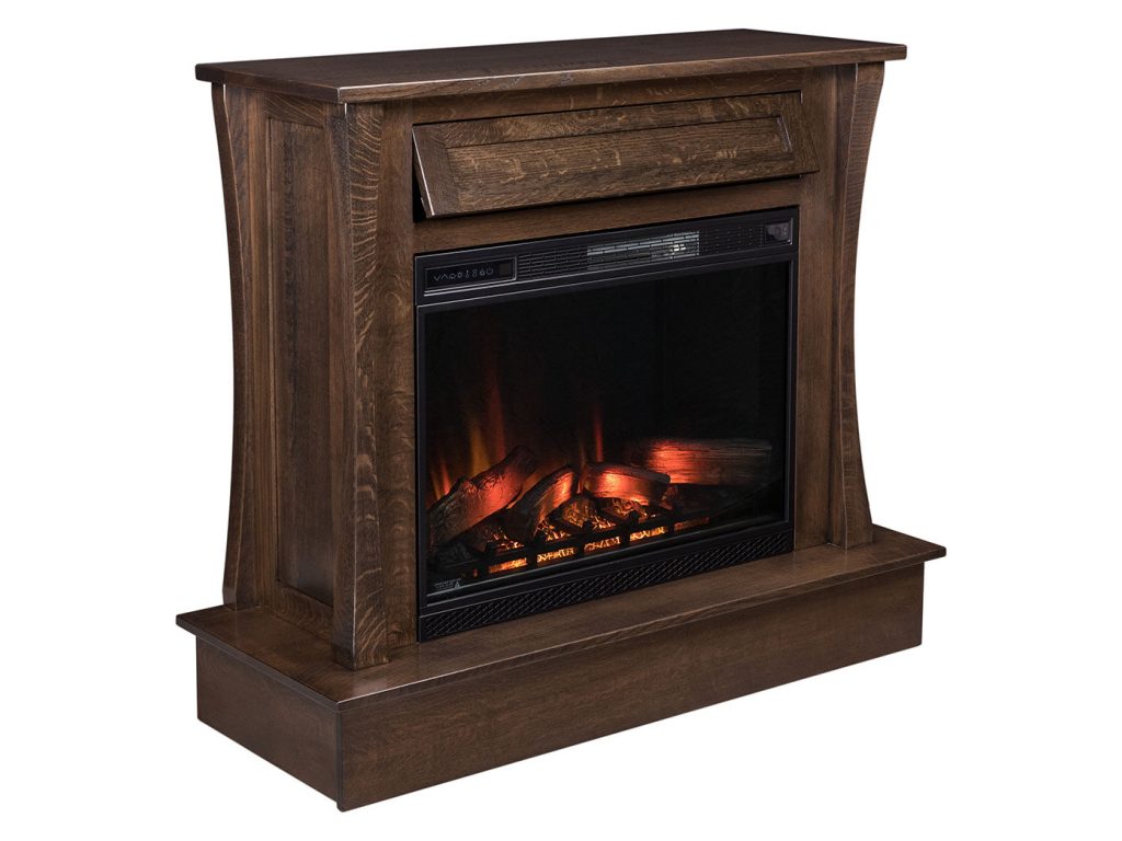 Amish Furniture of NE Eldorado Fireplace, alternate view