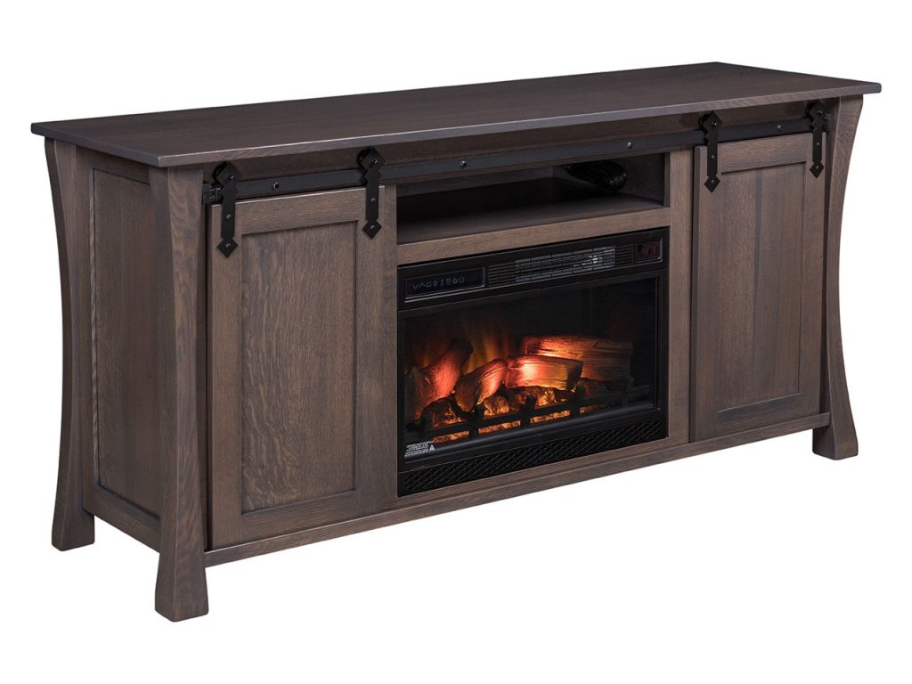 Amish Furniture of NE Eldorado Fireplace Entertainment Center – 68″W