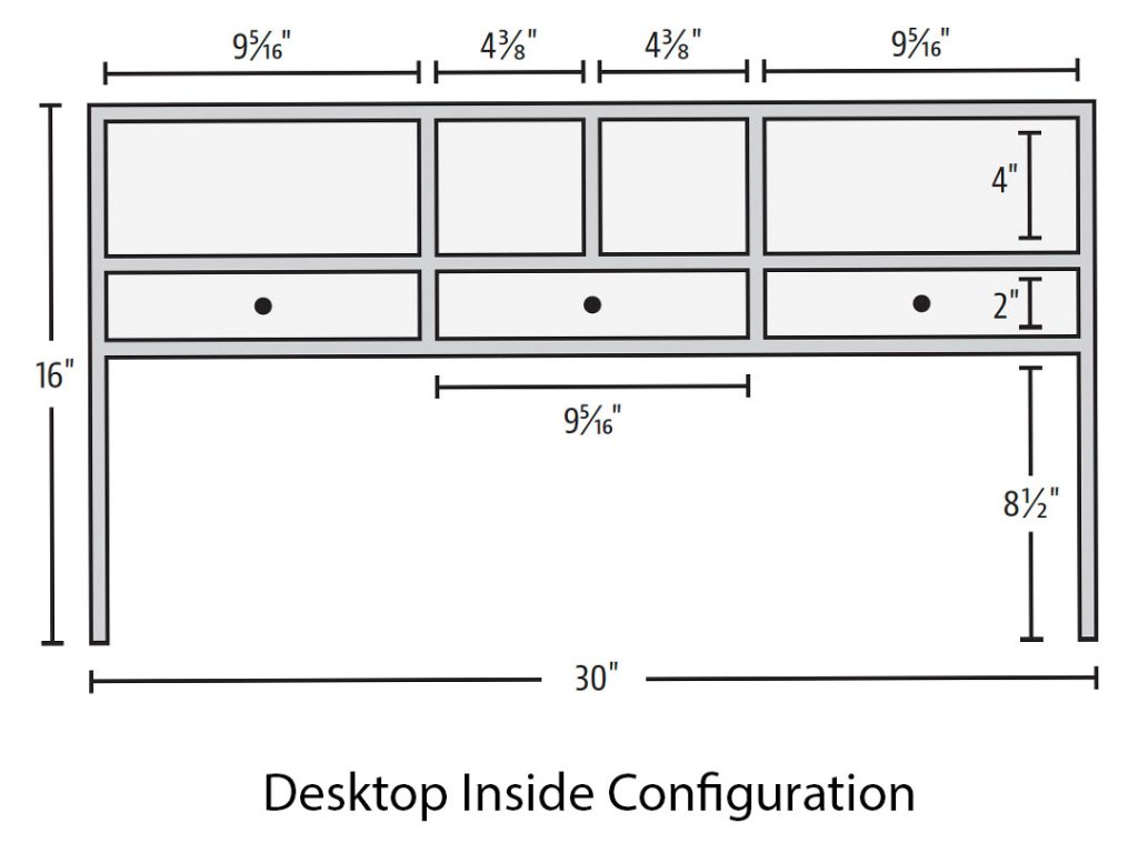 Amish Furniture of NE Felix Secretary Desk, alternate view