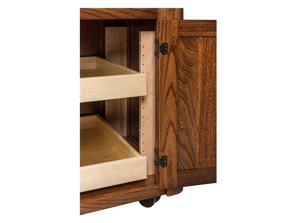 Amish Furniture of NE New England Josey’s Island – 42″W Kitchen Island, alternate view