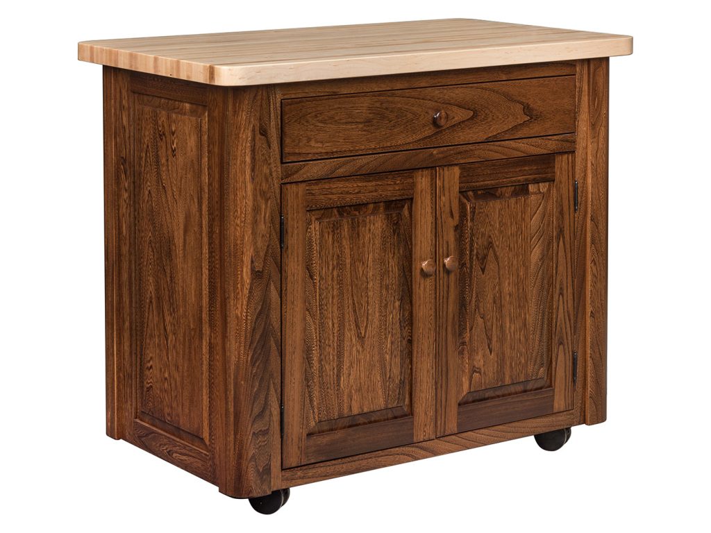 Amish Furniture of NE New England Josey’s Island – 42″W Kitchen Island