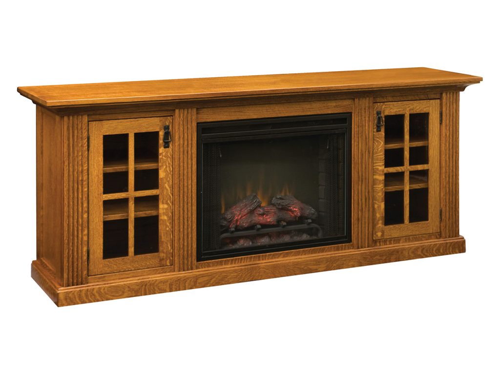 Amish Furniture of NE Weston Fireplace Entertainment Center – 78″W