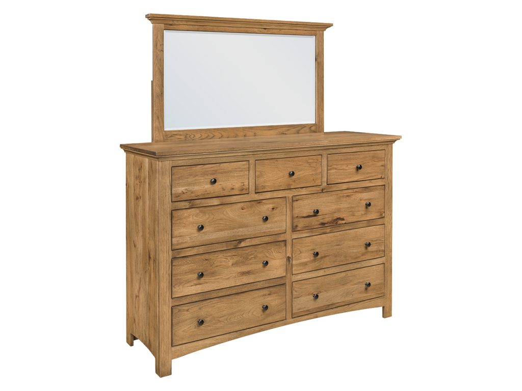 Canton 9 Drawer Dresser Mirror