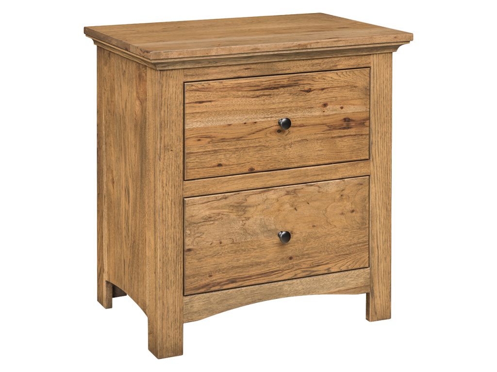 Amish Furniture of NE Canton 2 Drawer Nightstand