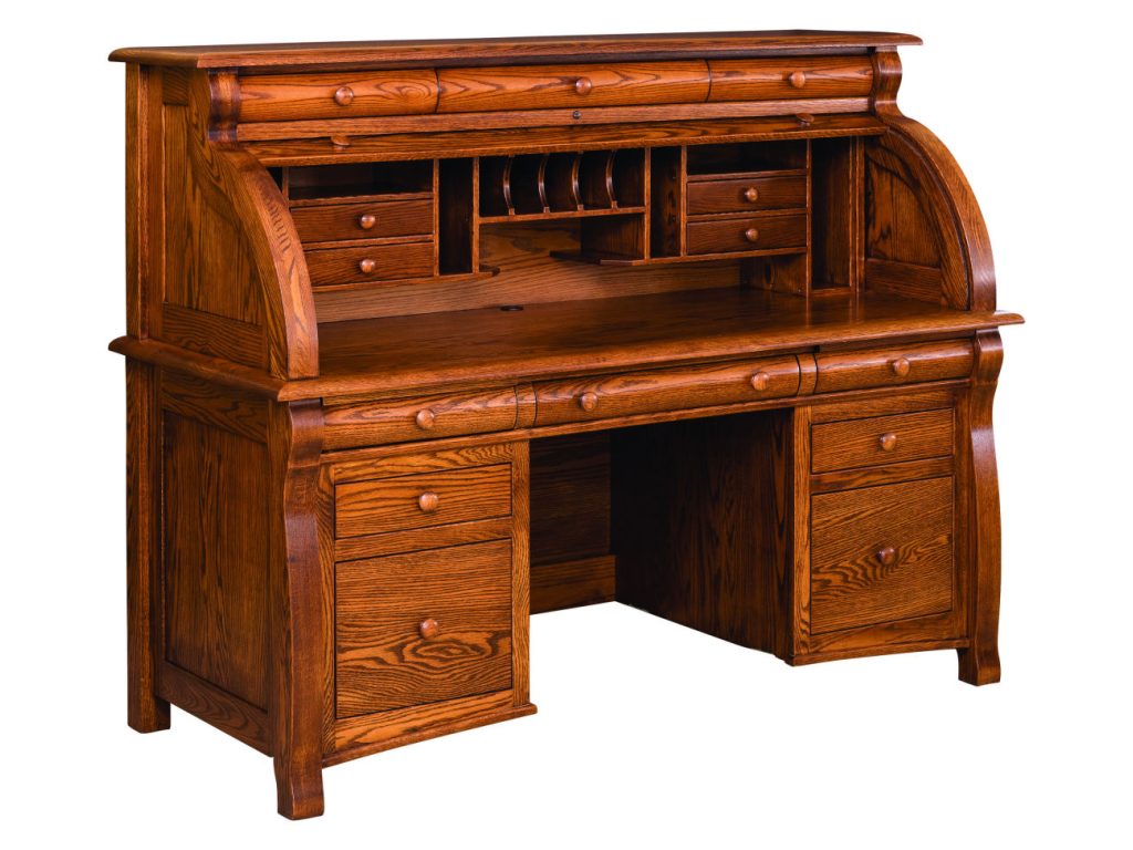 Amish Furniture of NE Castlebury Rolltop Desk