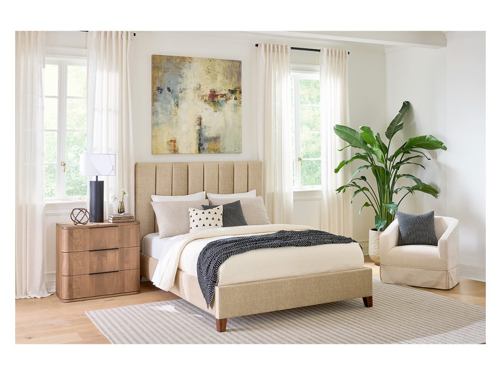 Amish Furniture of NE Celina Fabric Bed Upholstered Bed, alternate view