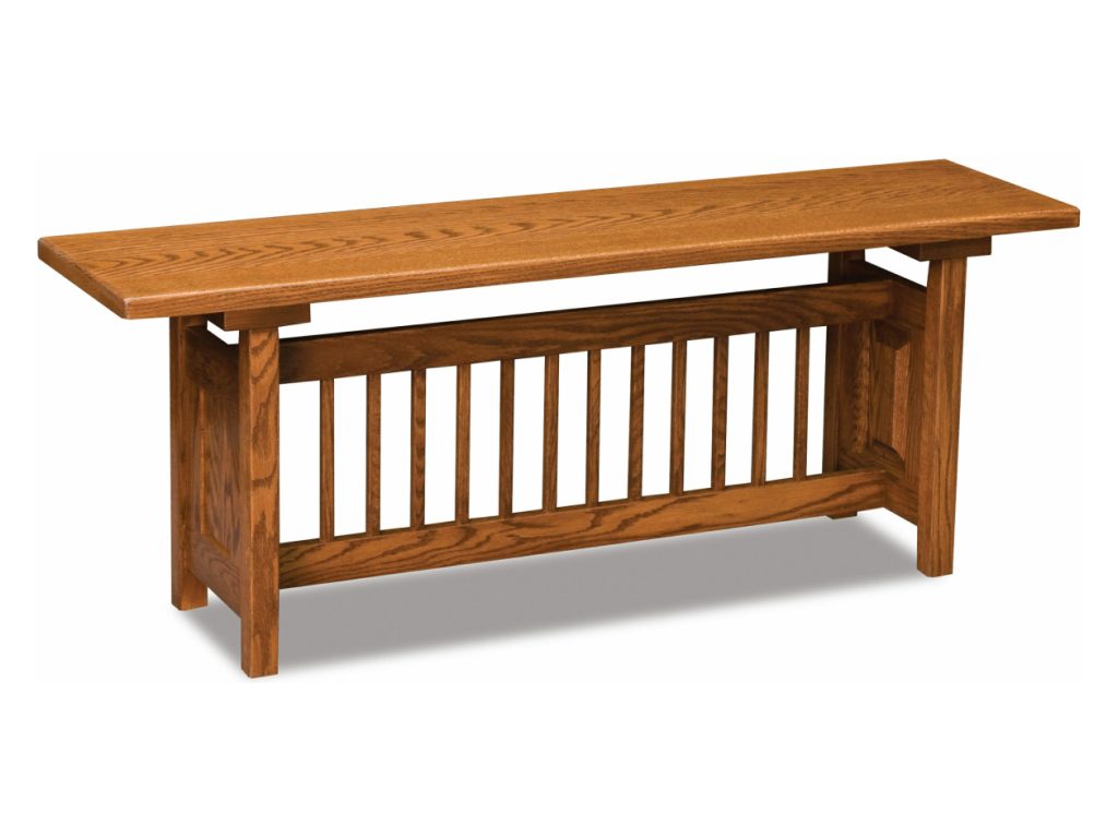 Classic Mission Trestle Bench