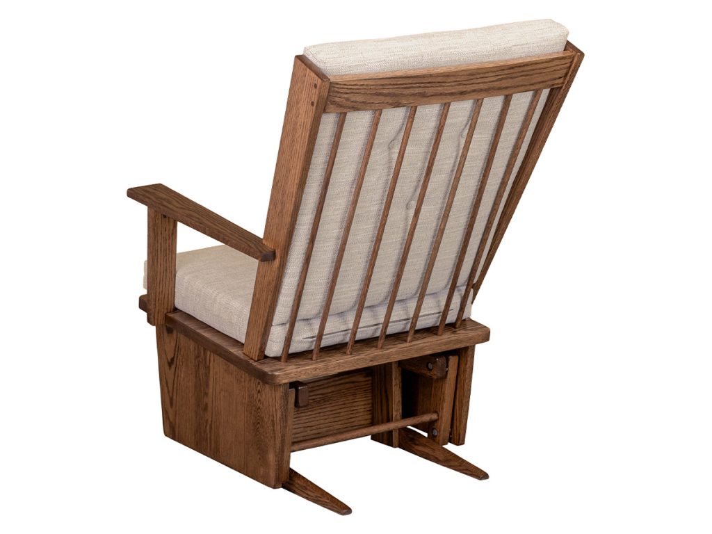 Amish Furniture of NE Redwing Glider and Ottoman Swivels & Glider, alternate view