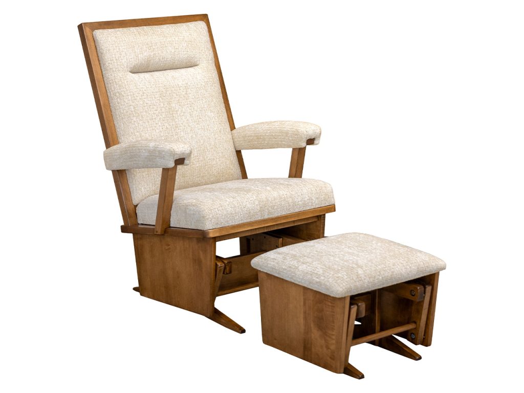 Amish Furniture of NE Lexi Glider and Ottoman Glider