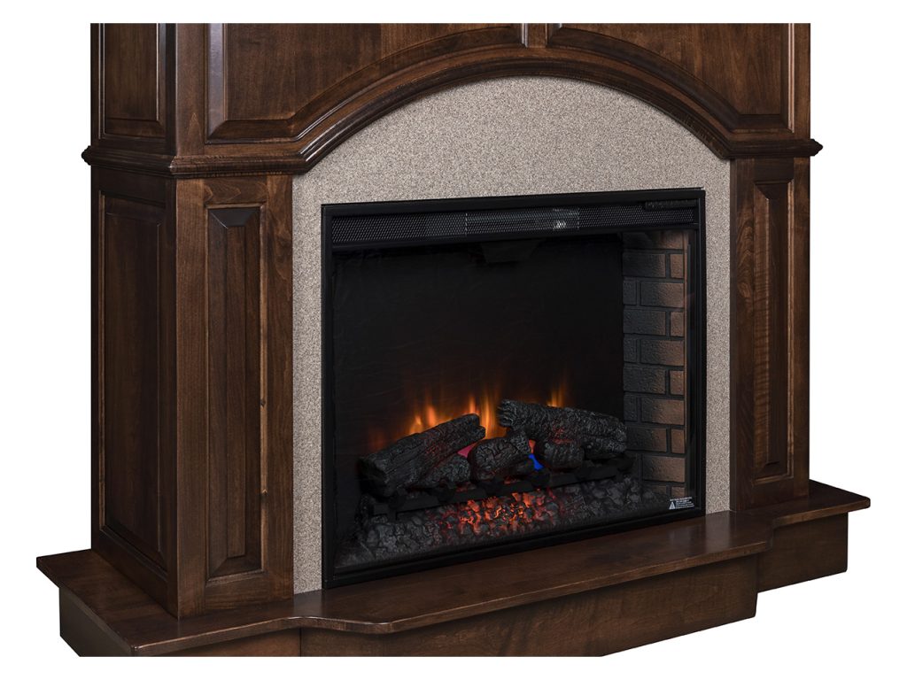 Amish Furniture of NE Denali Fireplace, alternate view