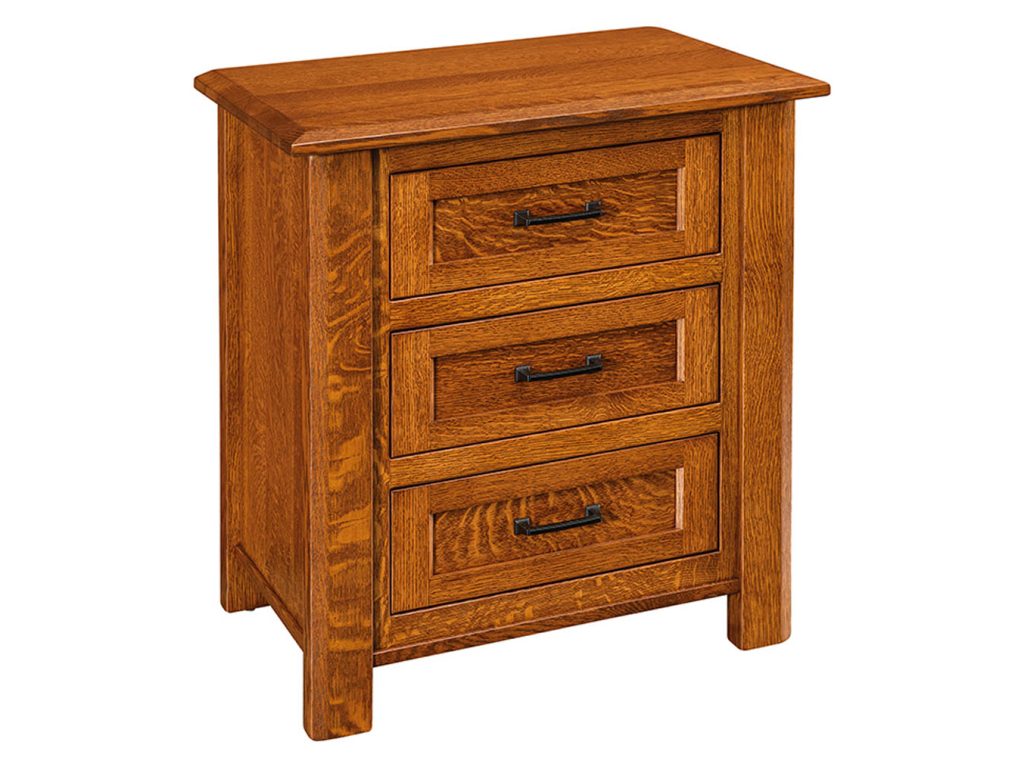 Hudson 3 Drawer Nightstand